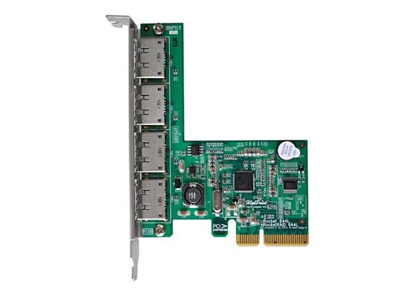 HighPoint Rocket 644L - storage controller (RAID) - eSATA - PCIe 2.0 x4