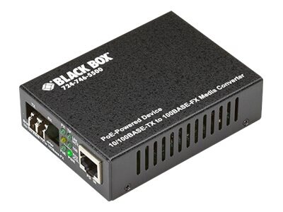 Black Box PoE PD Media Converter Duplex - fiber media converter