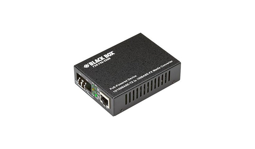 Black Box PoE PD Media Converter Duplex - fiber media converter