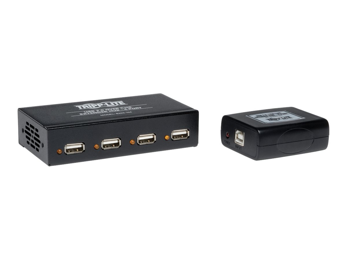 TRIPP 4PT USB OVER CAT5 EXTENDER HUB