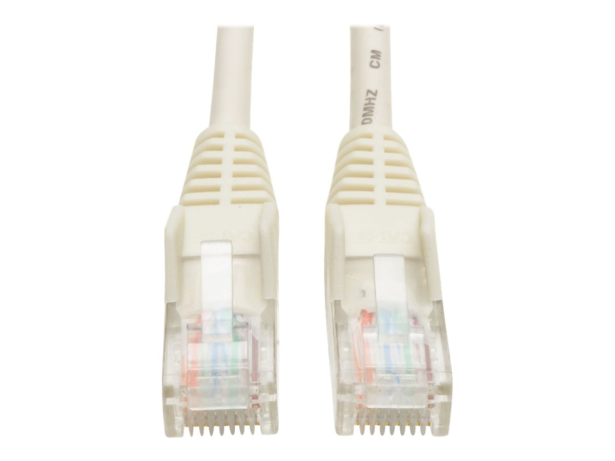 Eaton Tripp Lite Series Cat5e 350 MHz Snagless Molded (UTP) Ethernet Cable (RJ45 M/M), PoE - White, 7 ft. (2.13 m) -