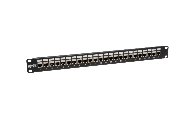 Tripp Lite N254-024-SH 24-Port Shielded Cat6 Feed-through Patch Panel