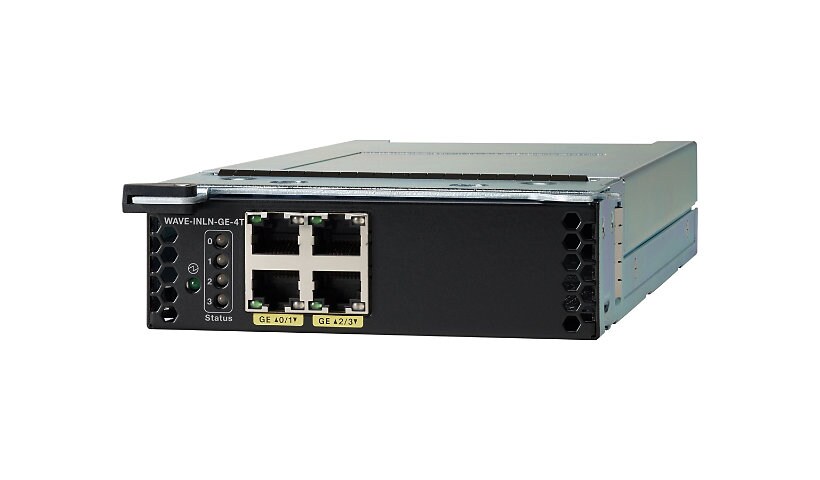 Cisco WAVE 4 Port GE Copper Inline Card - expansion module - Gigabit Ethernet x 4
