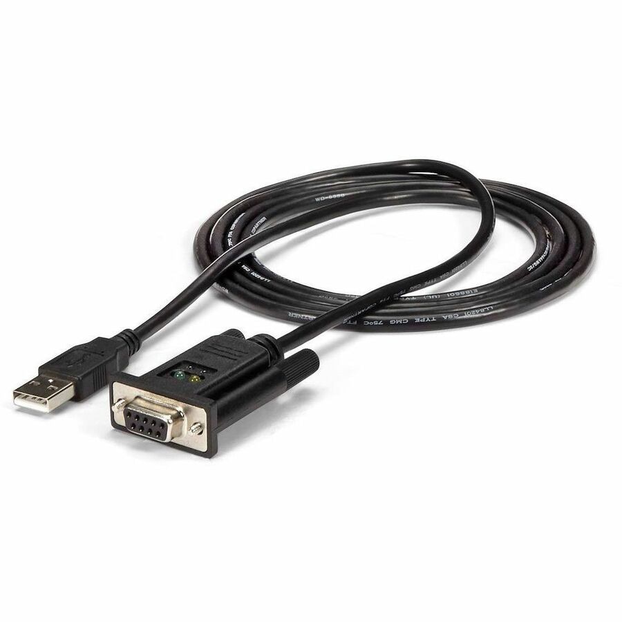 StarTech.com 6ft (1.8m) 1-Port USB to Serial RS232 Adapter, FTDI DB9 Serial