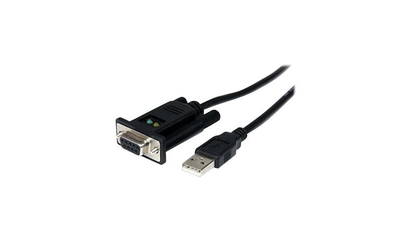 StarTech.com USB to Null Modem RS232 DB9 Serial DCE Adapter Cable with FTDI