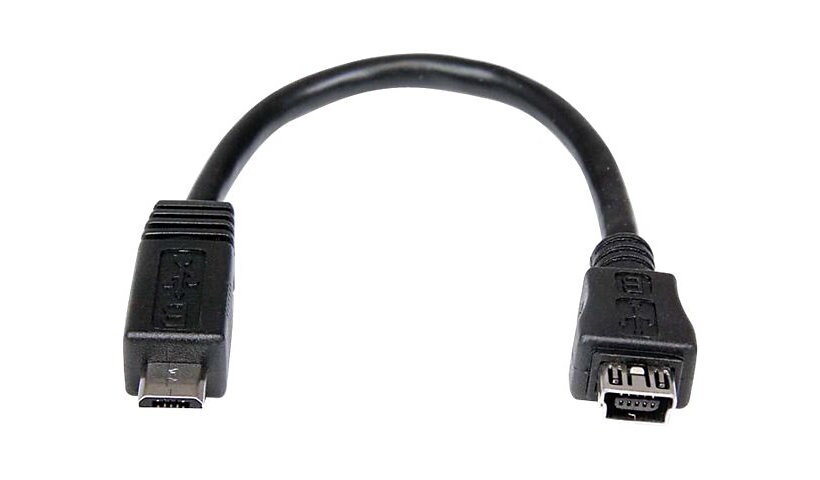 StarTech.com 6in Micro USB to Mini USB Adapter Cable M/F - Micro USB male t