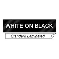 Brother 1" White on Black Laminated Tape