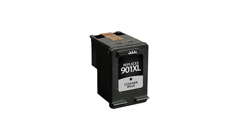 Clover Remanufactured Ink fro HP 901XL (CC654AN), Black, 700 page yield