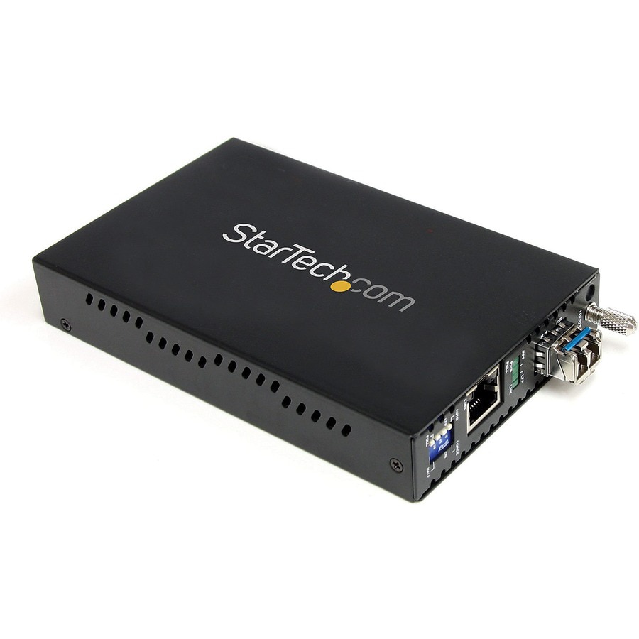 StarTech.com Single-Mode (SM) LC Fiber Media Converter for 10/100/1000 Netw