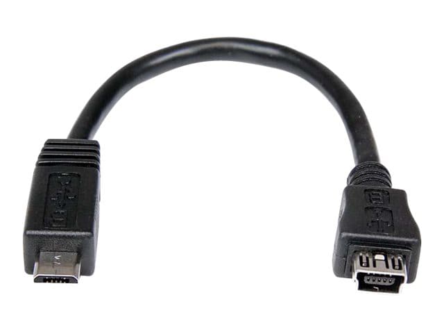 StarTech.com 6in Micro USB to Mini USB Adapter Cable M/F - Micro USB male t