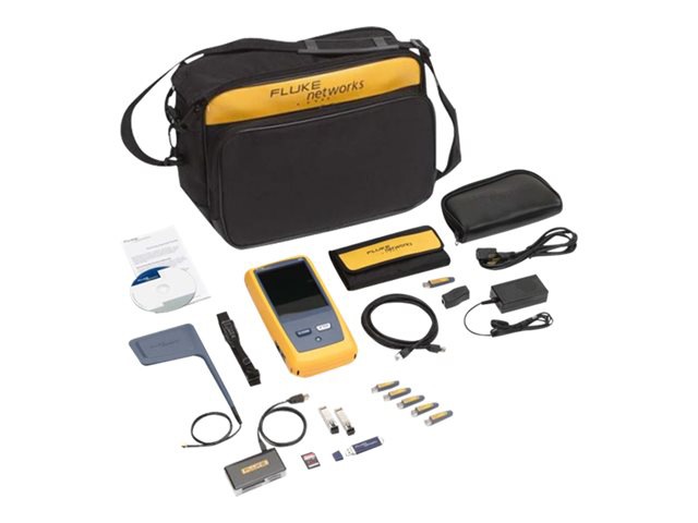 Fluke Networks OneTouch AT Network Assistant with Copper/Fiber LAN, Wi-Fi, Packet Capture and Advanced Tests options -