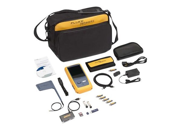 Fluke Networks OneTouch AT Network Assistant with Copper/Fiber LAN, Wi-Fi, Packet Capture and Advanced Tests options -
