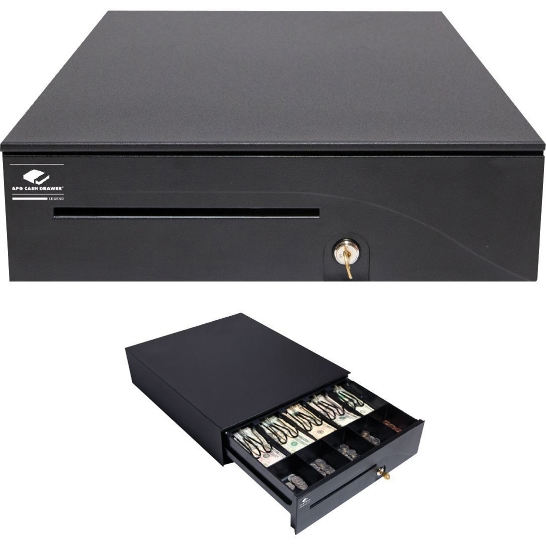 Apg Series 100 1616 Electronic Cash Drawer T554a Bl1616 Office