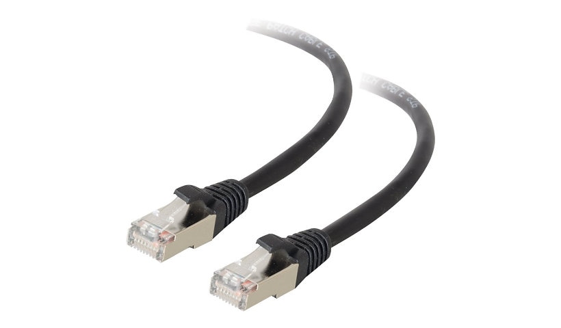 C2G 150ft Cat5e Snagless Shielded (STP) Ethernet Network Patch Cable - Black - patch cable - 150 ft - black