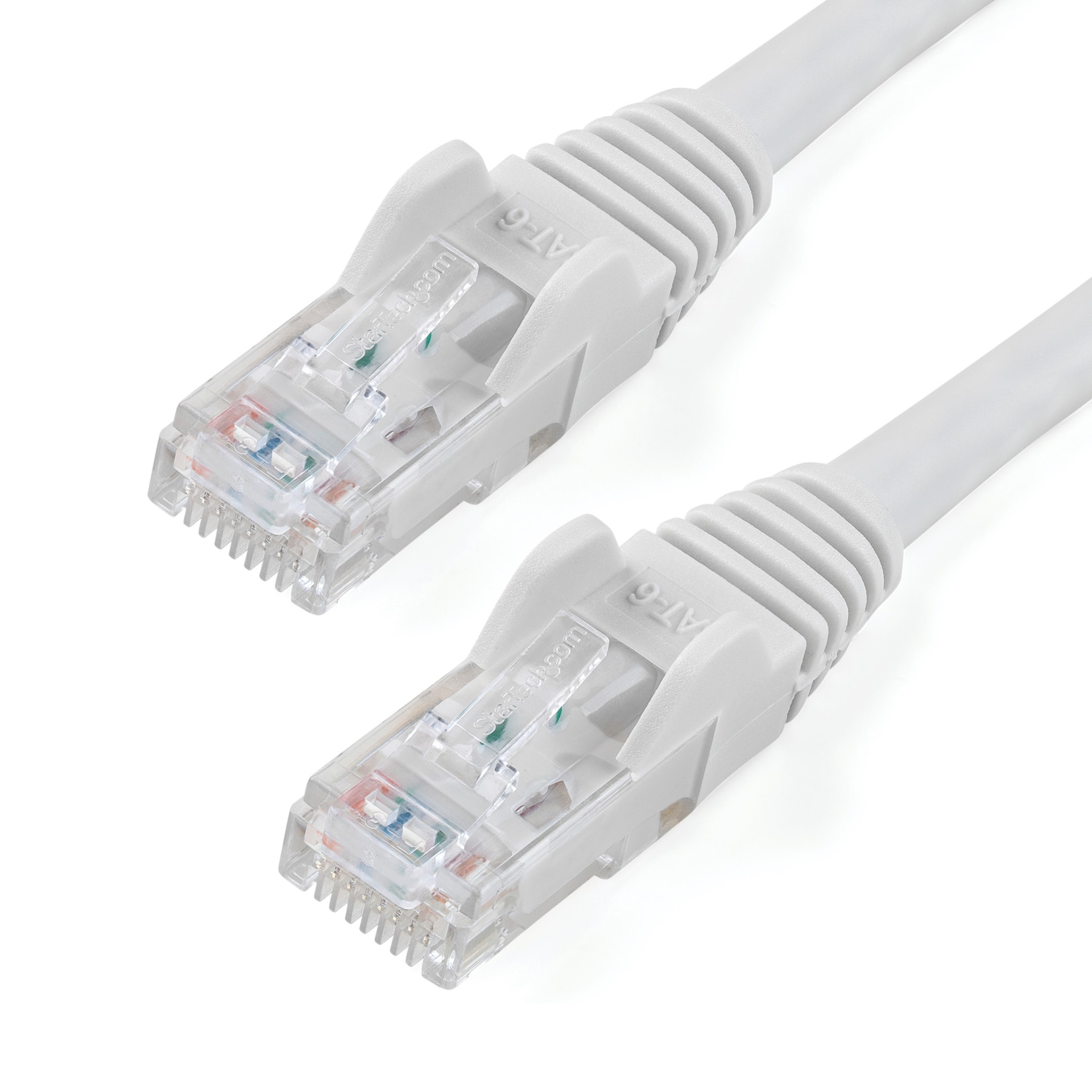 StarTech.com CAT6 Ethernet Cable 15' White 650MHz PoE Snagless Patch Cord