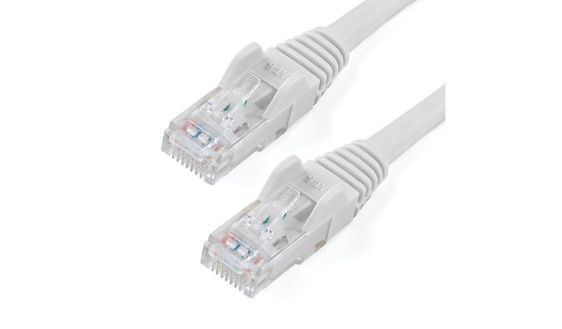 StarTech.com 25ft CAT6 Ethernet Cable White Snagless UTP CAT 6 Gigabit Cord/Wire 100W PoE 650MHz
