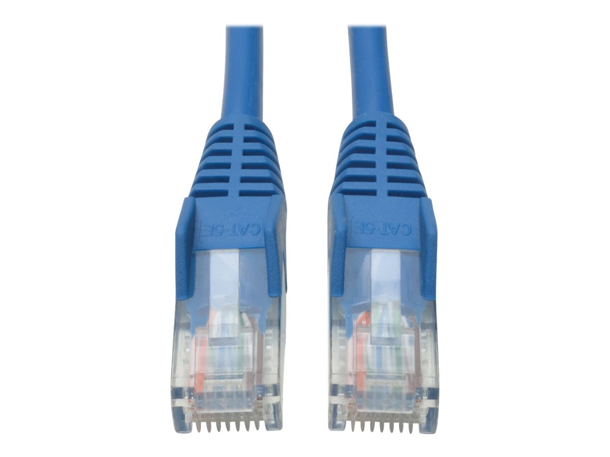 Tripp Lite 1ft Cat5e / Cat5 350MHz Snagless Patch Cable RJ45 M/M Blue 1'