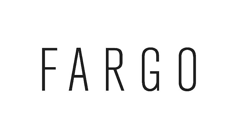 Fargo - 1 - premium black - print ribbon cassette with cleaning roller