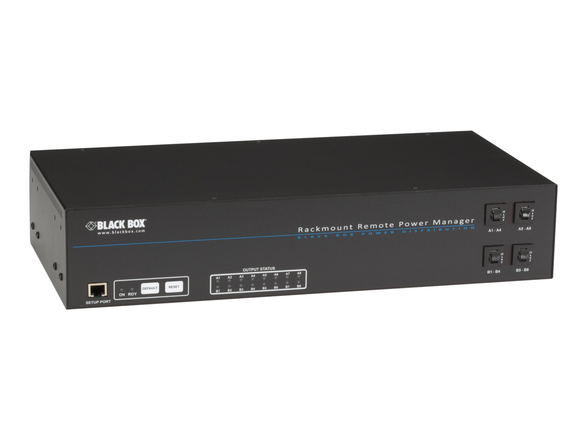 Black Box Horizontal Rackmount Remote Power Manager - power control unit
