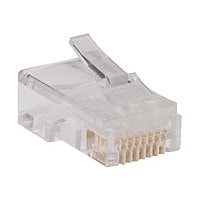 Tripp Lite RJ45 for Solid / Standard Conductor 4-Pair Cat5e Cat5 Cable 100 Pack - network connector