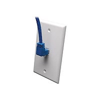 Eaton Tripp Lite Series Up-Angle Cat6 Gigabit Molded UTP Ethernet Cable (RJ45 Right-Angle Up M to RJ45 M), Blue, 10 ft.