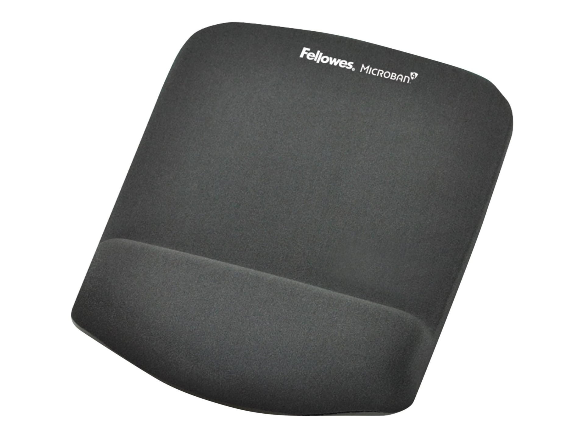 Fellowes PlushTouch Mouse Pad/Wrist Rest with FoamFusion - Graphite