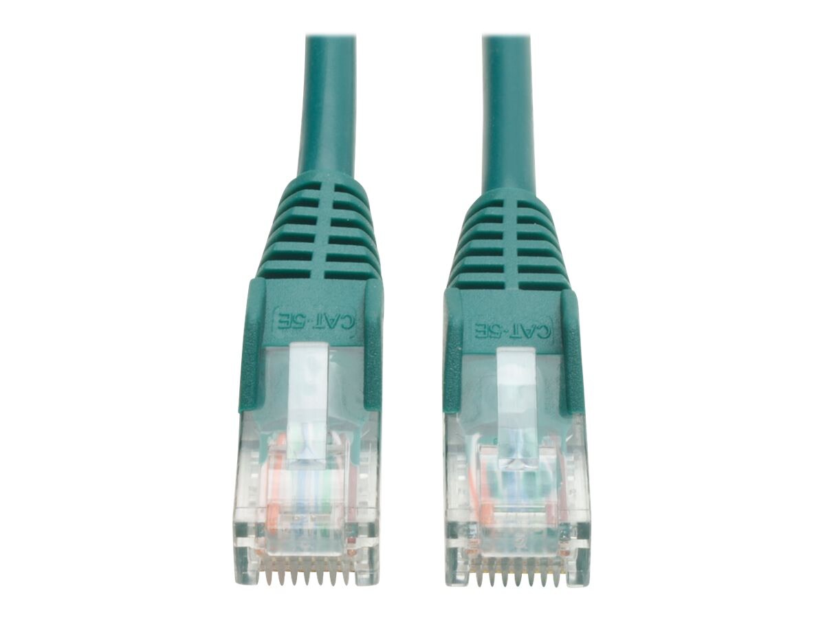 Eaton Tripp Lite Series Cat5e 350 MHz Snagless Molded (UTP) Ethernet Cable (RJ45 M/M), PoE - Green, 3 ft. (0.91 m) -