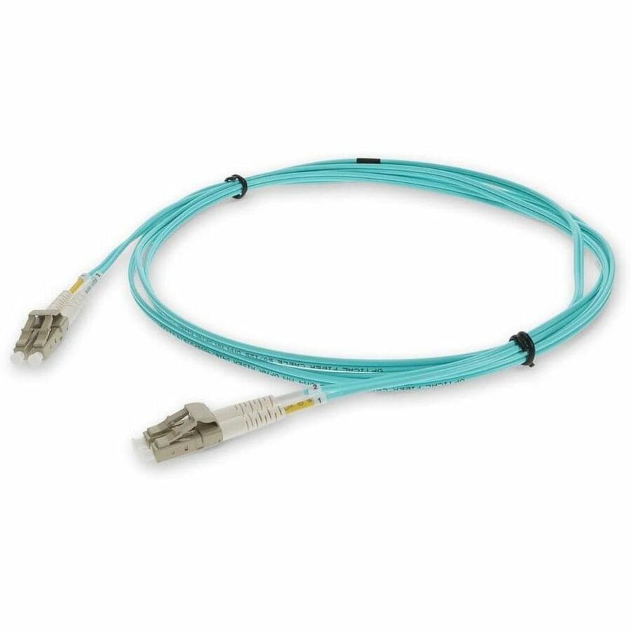 Proline 1m LC to LC Aqua OM3 Duplex OFNR (Riser-Rated) Fiber Patch Cable