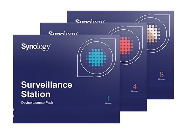 PC/タブレット PC周辺機器 Synology Surveillance Device License Pack - license - 1 camera