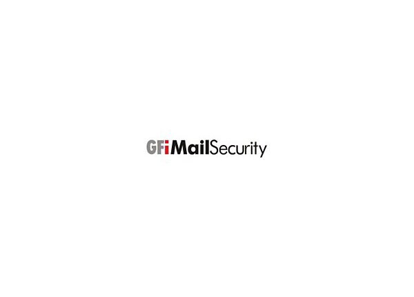 GFI MailSecurity for Exchange/SMTP/Lotus - license + 2 Years Software Maintenance Agreement - 1 mailbox