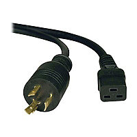 Eaton Tripp Lite Series Power Cord, C19 to NEMA L6-20 - Heavy-Duty, 20A, 250V, 12 AWG, 6 ft. (1.83 m), Black - power