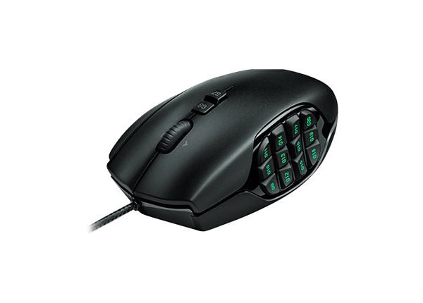 compressie handboeien Toelating Logitech Gaming Mouse G600 MMO - mouse - USB - black - 910-002864 - Mice -  CDW.com