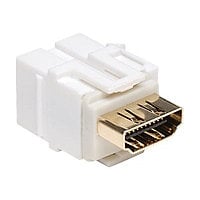 Tripp Lite HDMI Keystone Jack Snap-in Insert Module Coupler F/F White - modular facility plate snap-in (coupling)