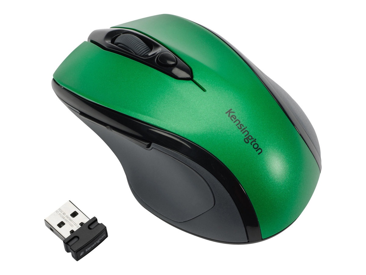 Kensington Pro Fit Mid-Size - mouse - 2.4 GHz - emerald green