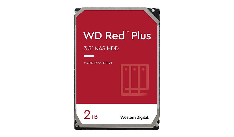 WD Red Plus NAS Hard Drive WD20EFRX - hard drive - 2 TB - SATA 6Gb/s