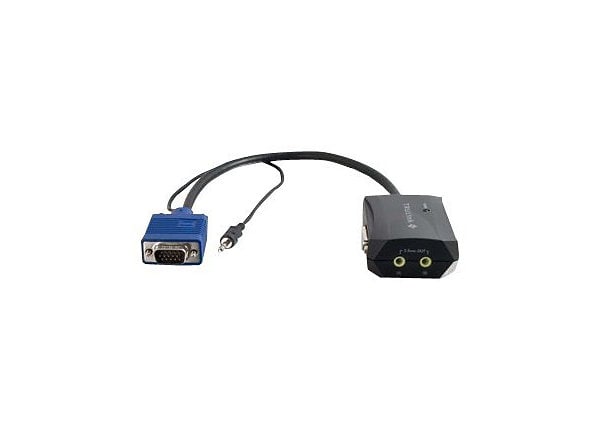 C2G TruLink 2-Port UXGA + 3.5mm Monitor Splitter Cable - video/audio splitter - 2 ports