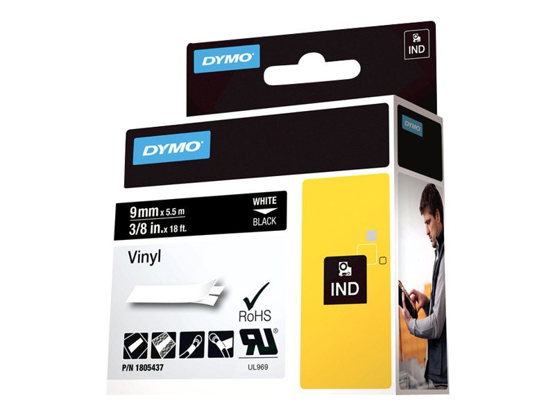DYMO Rhino Coloured Vinyl - tape - 1 cassette(s) - Roll (1 cm x 5.5 m)