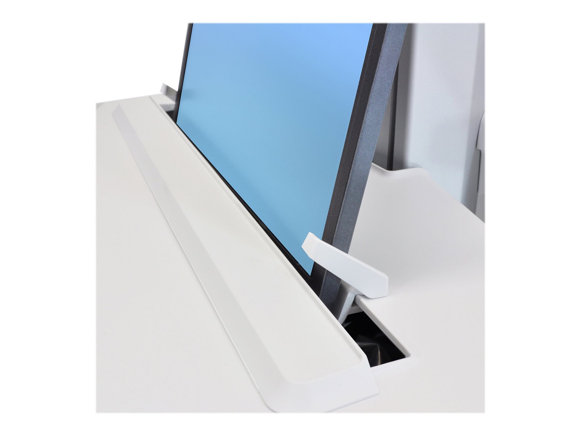 Thumbnail 2 of 3 for Ergotron StyleView EMR Laptop Cart, SLA Powered - cart - for notebook / keyboard / mouse / scanner - gray, white,