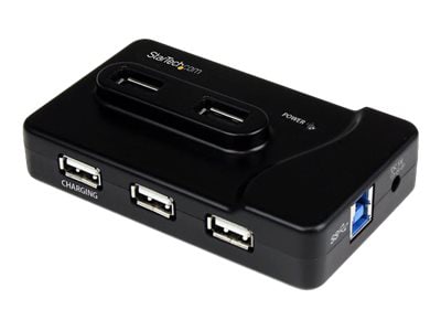 StarTech.com 6 Port USB Hub w/ Fast Charge - 3.0/USB 2.0 - Self - ST7320USBC - USB Hubs -