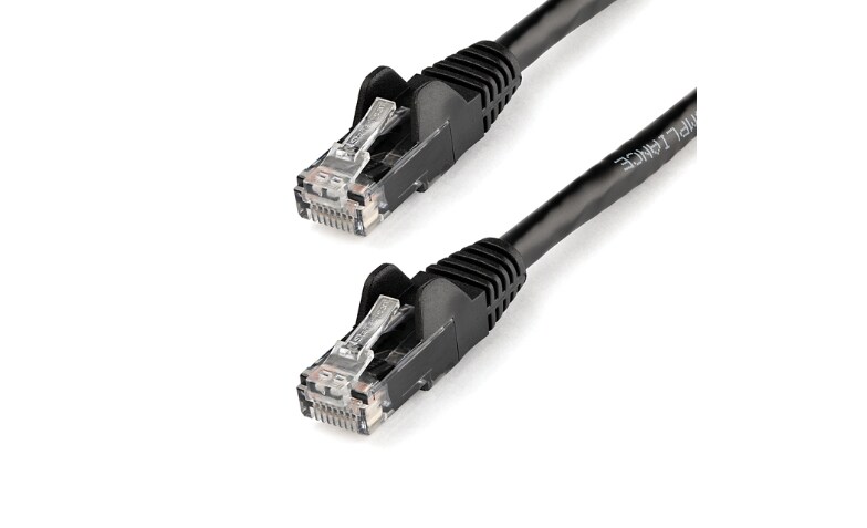 StarTech.com 5ft CAT6 Ethernet Cable Black Snagless UTP CAT 6 Gigabit  Cord/Wire 100W PoE 650MHz