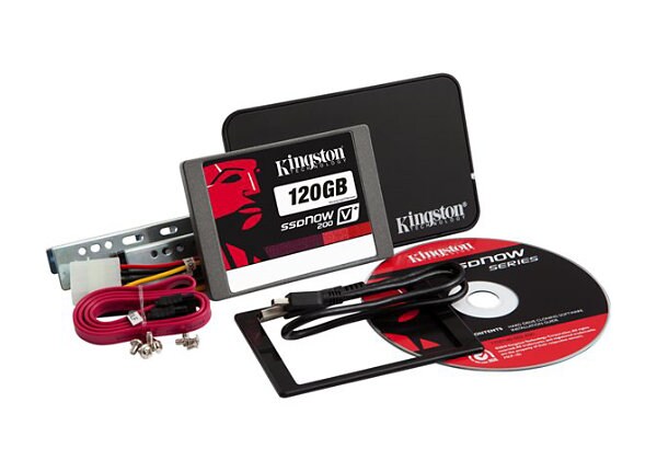 Kingston SSDNow V+200 Upgrade Bundle Kit - solid state drive - 120 GB - SATA 6Gb/s