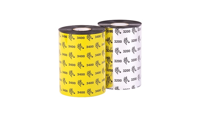 Zebra 2000 Wax 24 black print ink ribbon refill (thermal transfer)  02000BK11030 Printer Ribbons