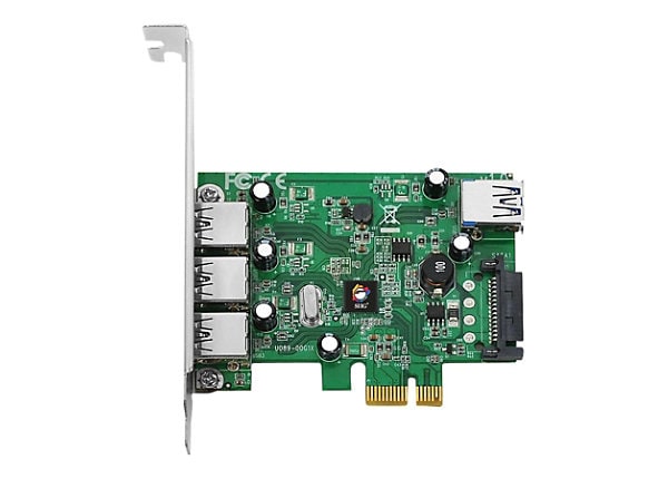 SIIG DP USB 3.0 4-Port PCIe i/e - USB adapter - 4 ports