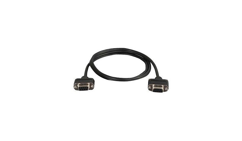 C2G CMG-Rated DB9 Low Profile Cable F-F - serial cable - DB-9 to DB-9 - 35