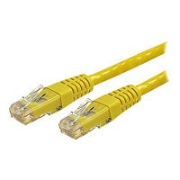 StarTech.com CAT6 Ethernet Cable 25' Yellow 650MHz Molded Patch Cord PoE++