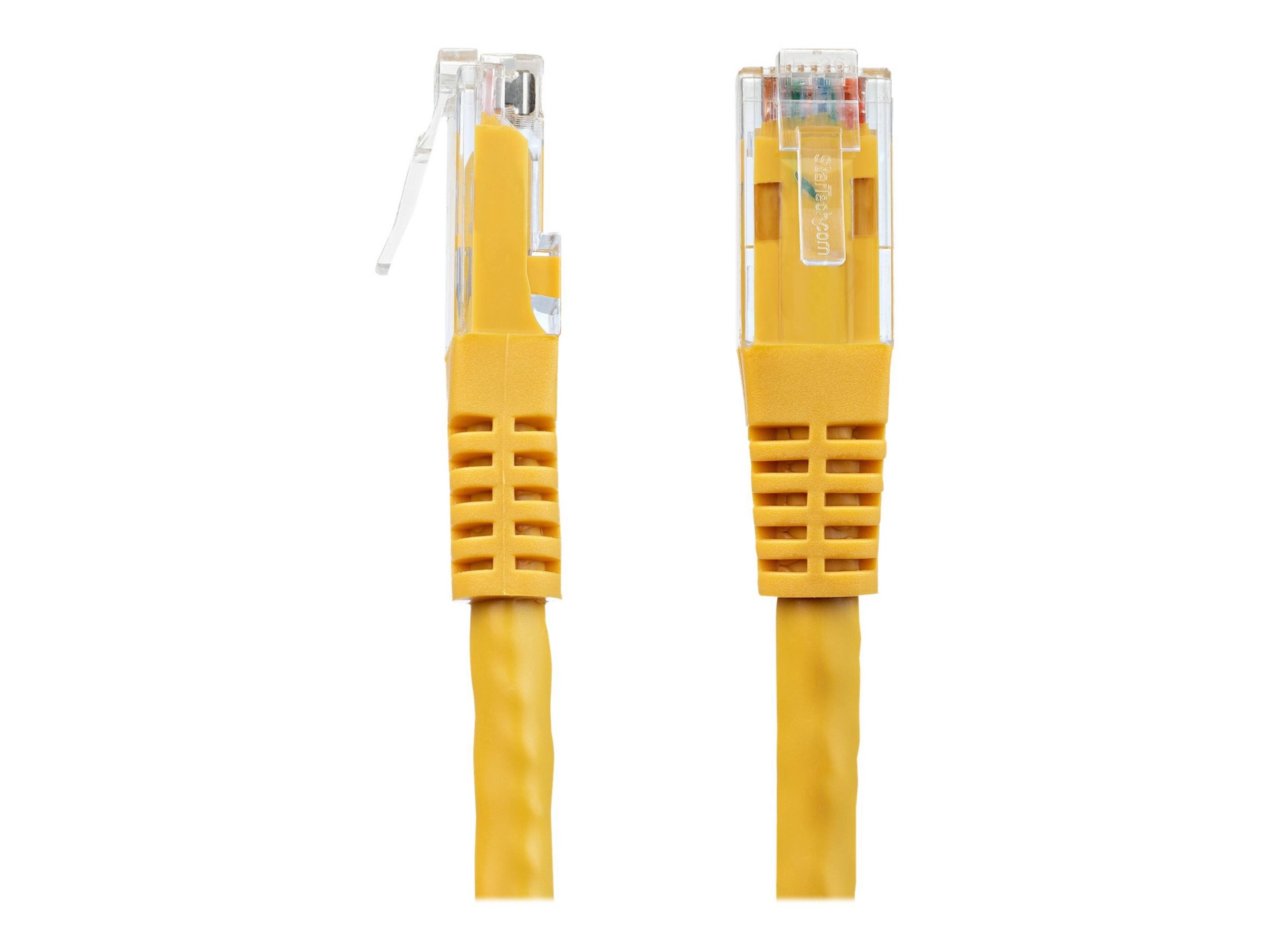 Thumbnail 2 of 6 for StarTech.com 25ft Yellow CAT6 Ethernet Cable - Molded CAT6 Patch Cord - PoE++ Gigabit Network Cable - M/M