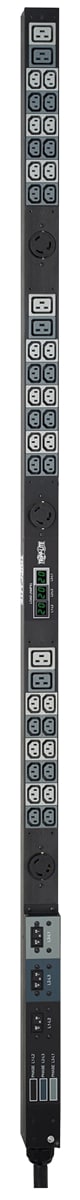 Tripp Lite PDU 3-Phase Metered 208V 14.4kW 36 C13; 6 C19; 3 L6-30R 0URM - vertical rackmount - power distribution unit -