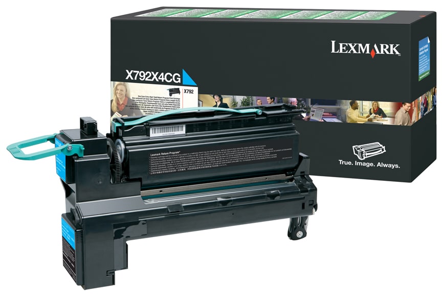 Lexmark X792 Extra High Yield Return Program Toner Cartridge - Cyan