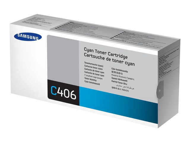 Samsung CLT-C406S - cyan - original - toner cartridge