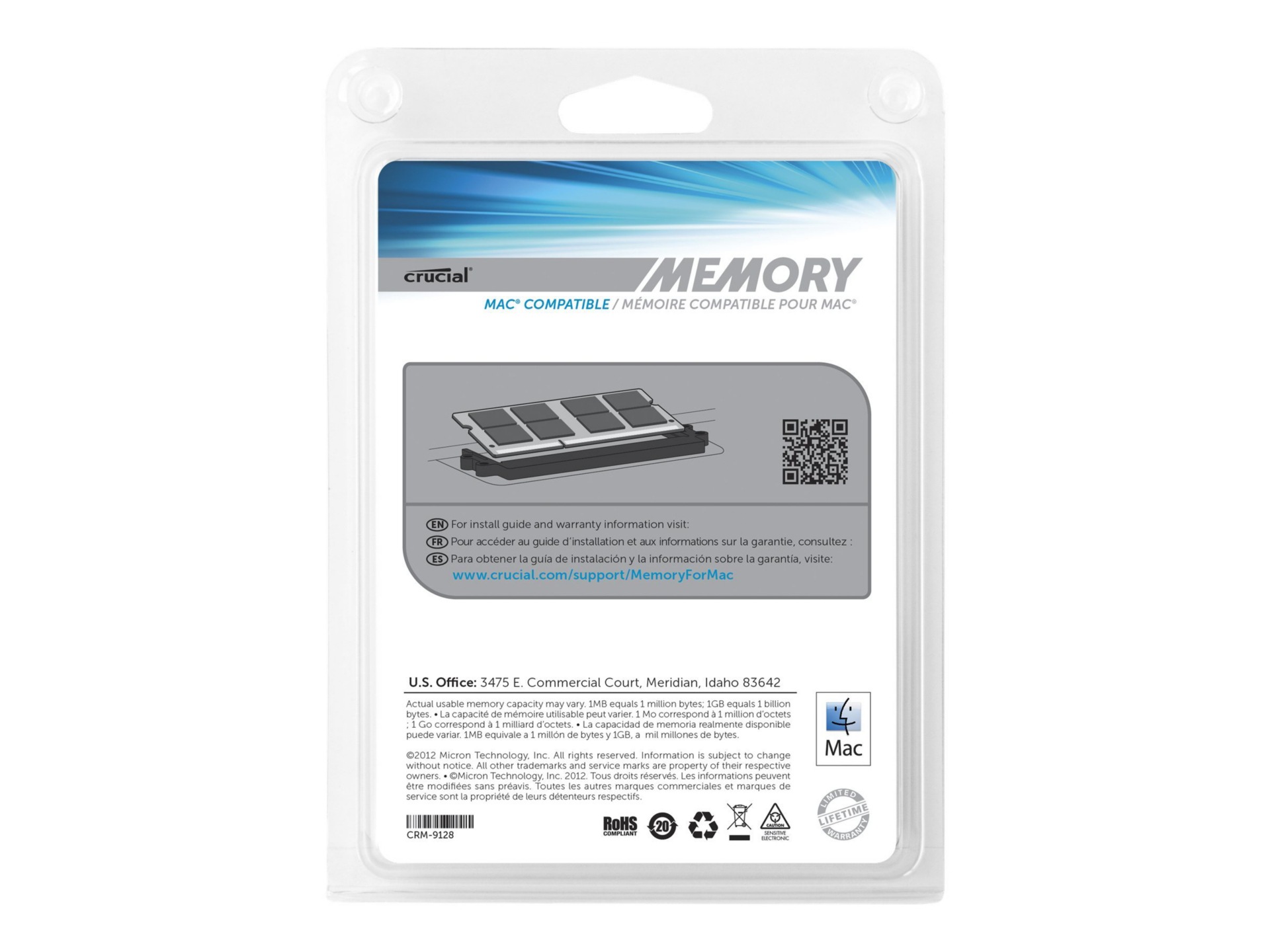 Crucial 8 GB SO-DIMM 204-pin DDR3 SDRAM